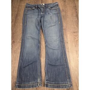 ANTIK Denim Jeans- Detailed Gold Stitching on Back & Pockets- Boot Cut Size 30